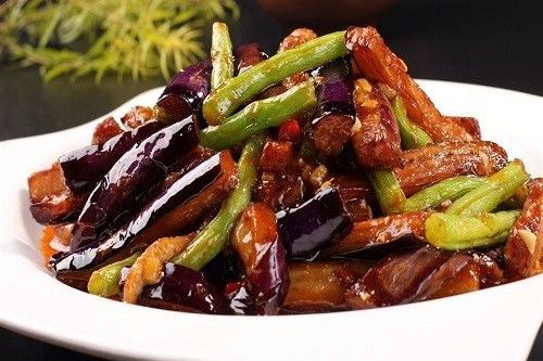 豆角茄子烧肉