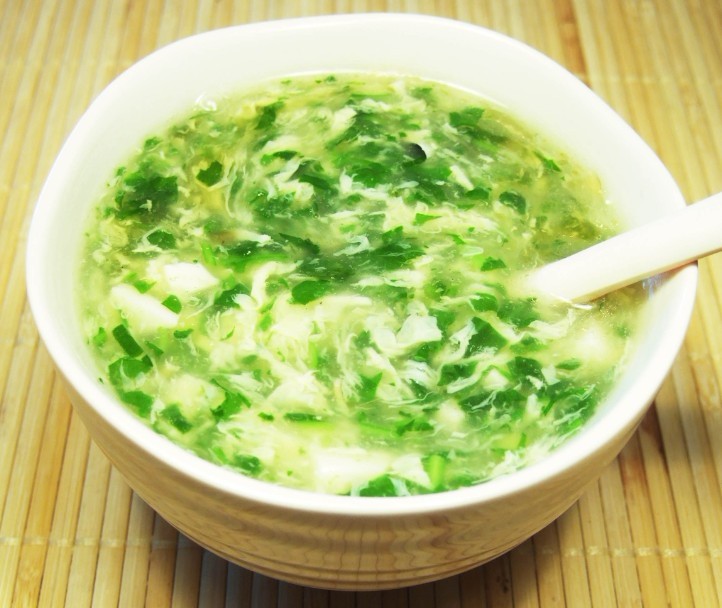 鸡蛋荠菜汤
