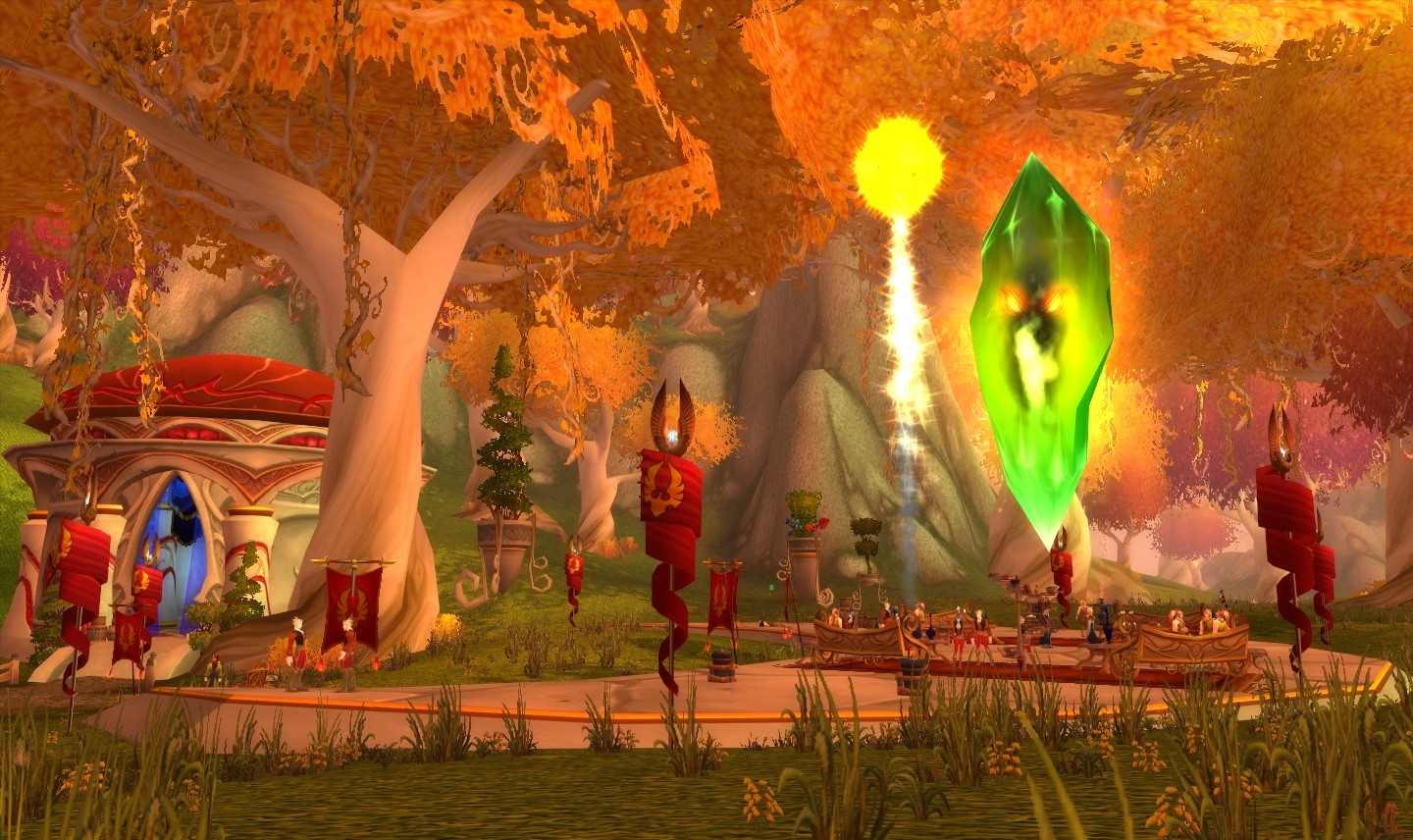 data-lemmaid="66392">魔兽世界 /a>中的一张地图名(即血精灵的出生地