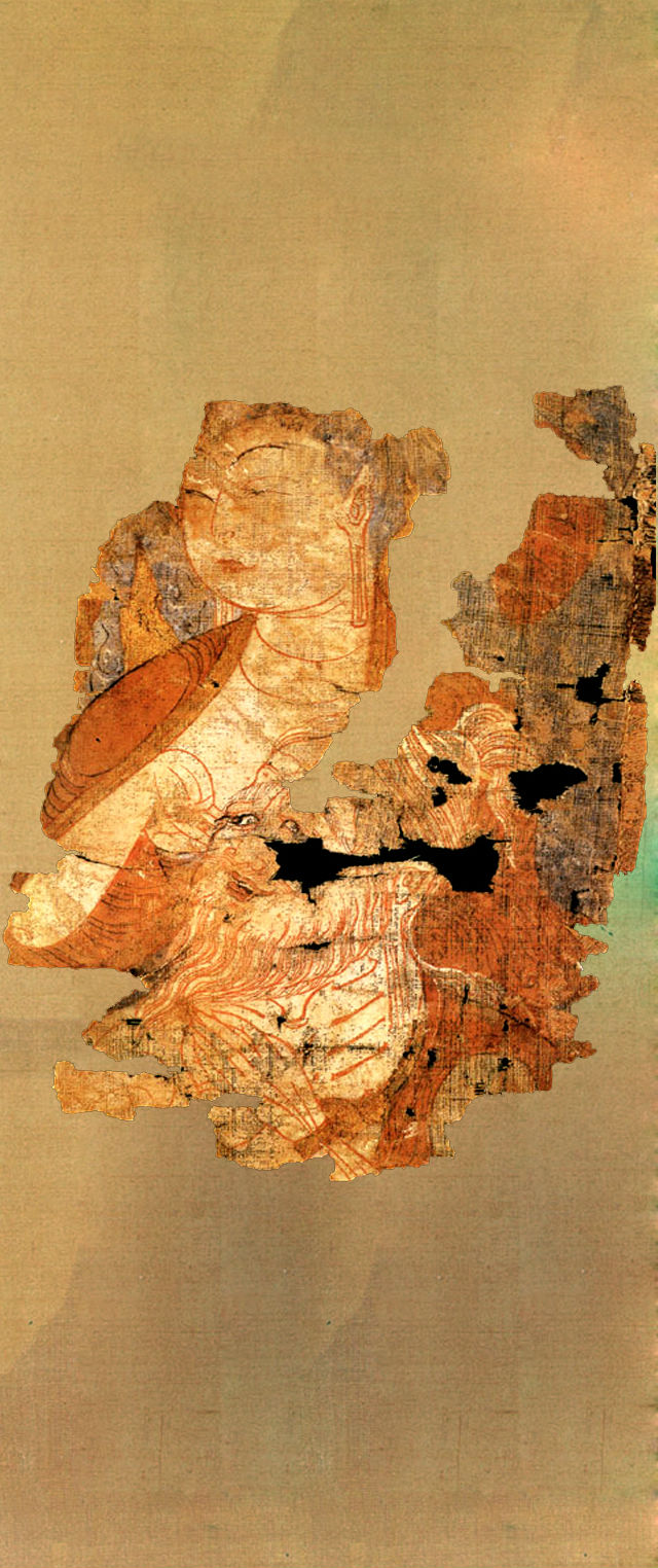 5厘米 横16.8厘米,文物原属新疆吐鲁番地区,现德国柏林印度美术馆藏.