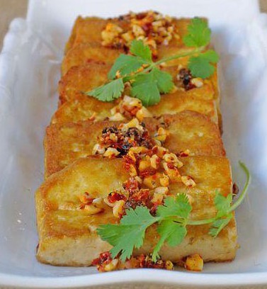 鱼香煎豆腐