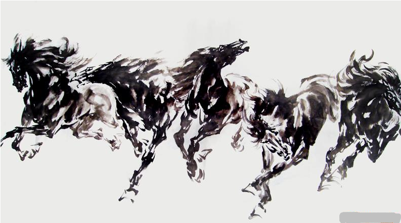 师承尹瘦石,韦江凡,刘勃舒等多位画马大师,更精炼了个人绘画技艺,有着