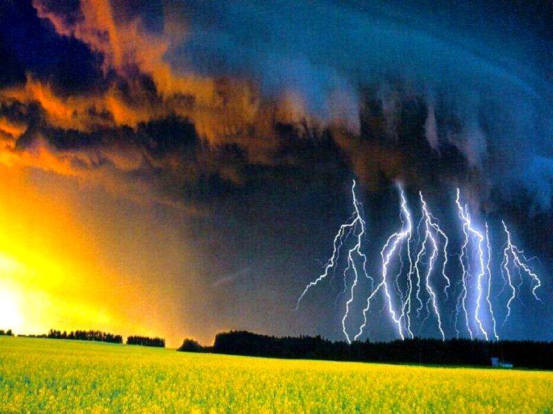 大自然的风雨雷电