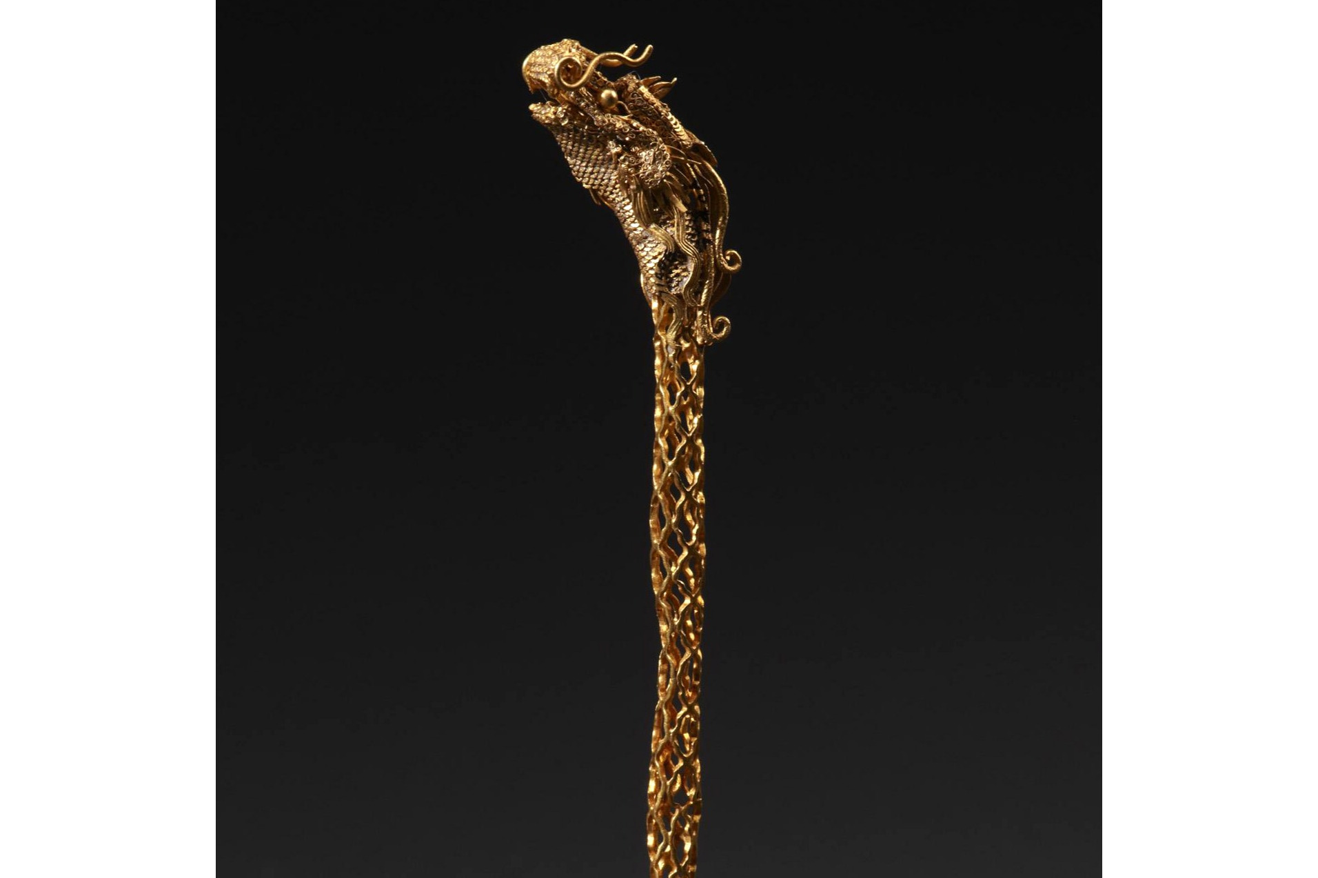 南宋龙头金发簪