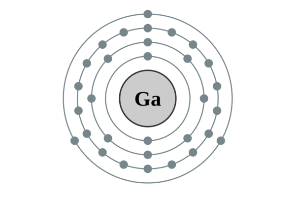 是灰蓝色或银白色的金属,元素符号ga,原子量69.723