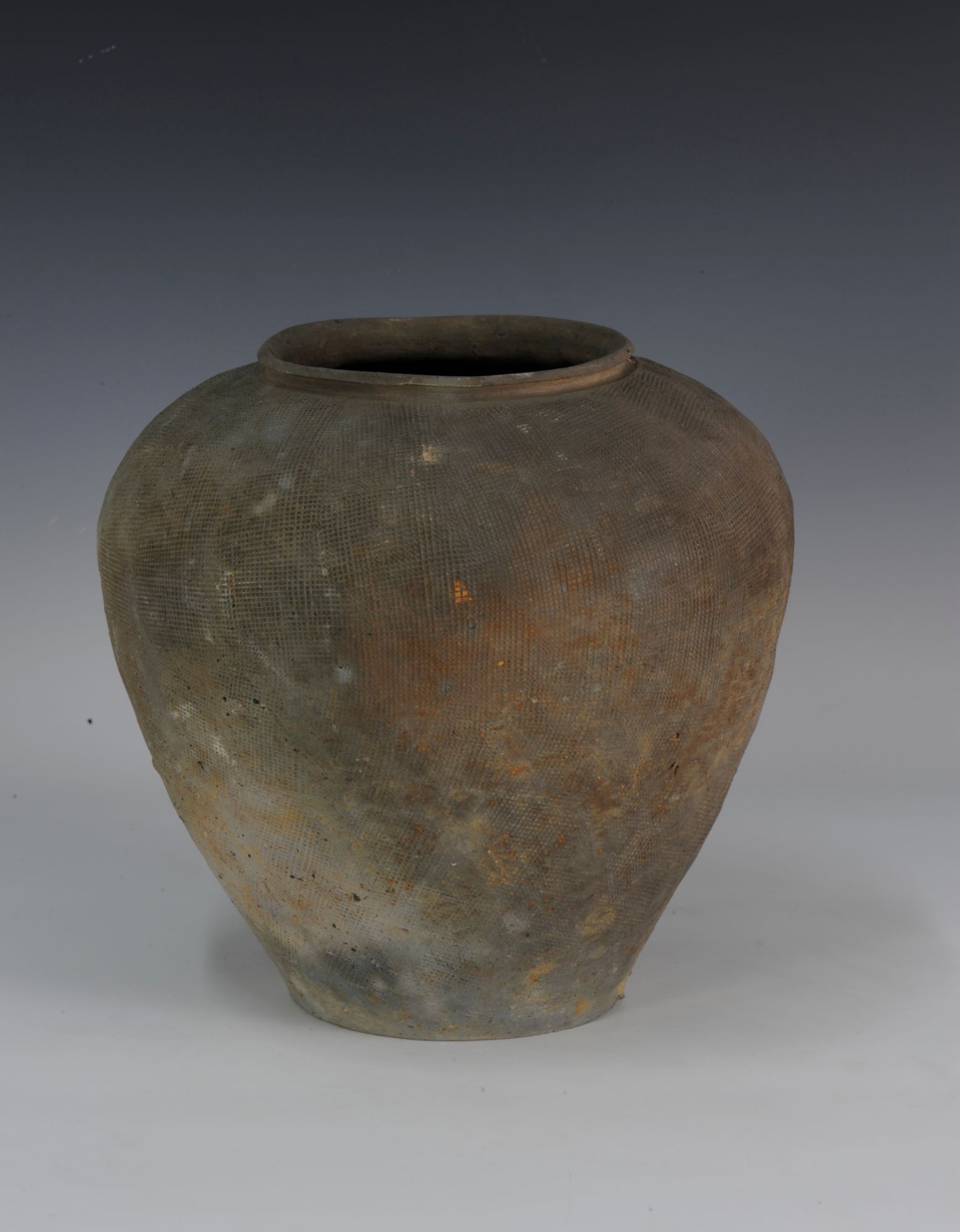 战国时代席纹硬陶罐
