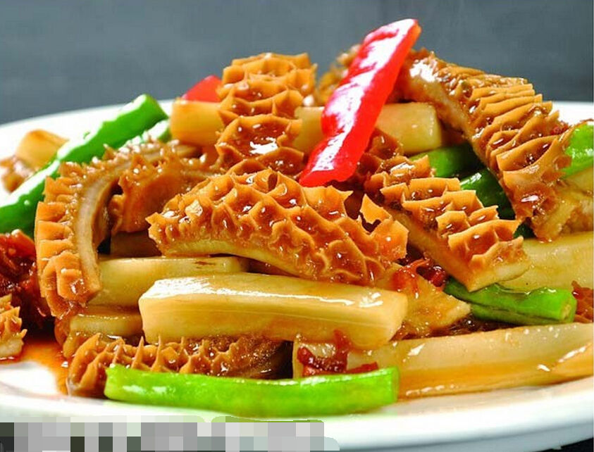 烧牛肚片