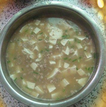 豆腐肉末汤