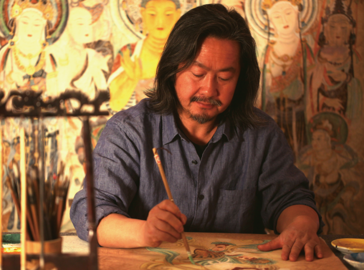 lemmaid="271166">西安美术学院 /a>,现为中国敦煌佛学书画院副院长