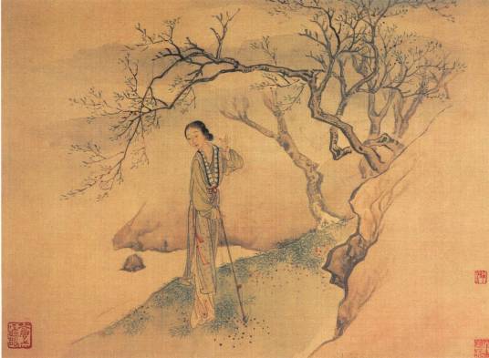 黛玉葬花图（中国清代画家费丹旭的国画作品）_百度百科