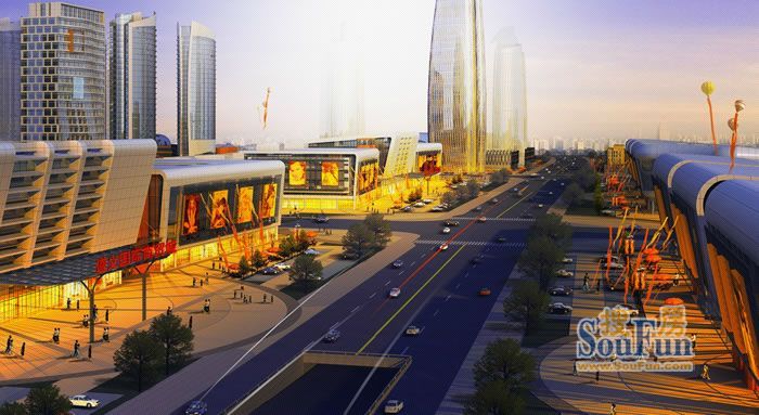  p>遵义国际商贸城地处红花岗区南宫山,东临湘江大道,与规划中的