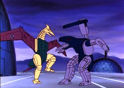 金刚 /a>》动画系列中的五人战斗部队,霸天虎成员,由暴力龙,碎尸鲨