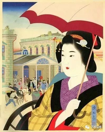 浮世絵美人画 伊東 深水 特選作