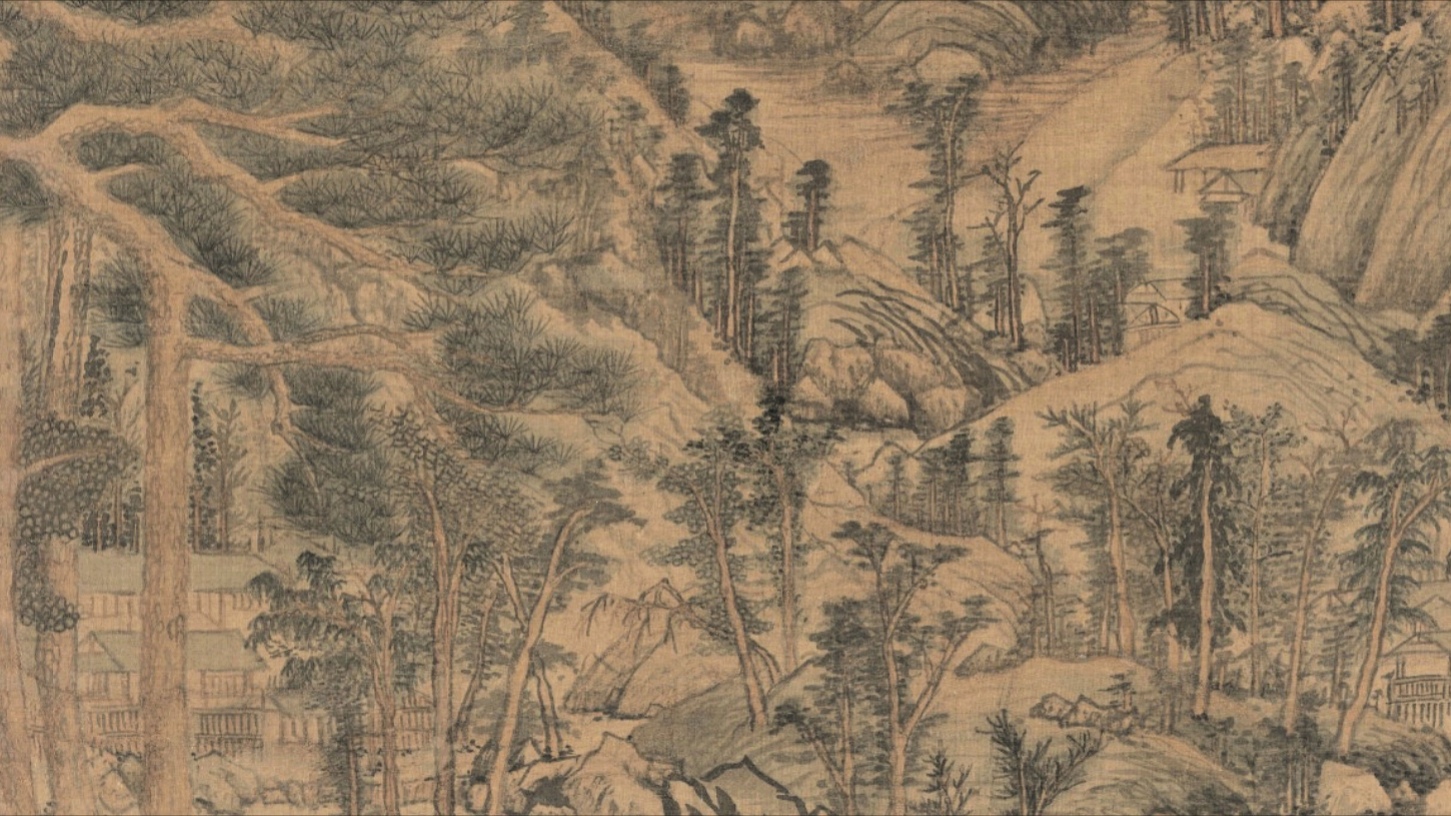 黄公望天池石壁图轴