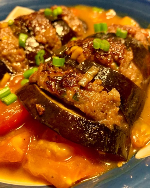 茄子酿肉煲