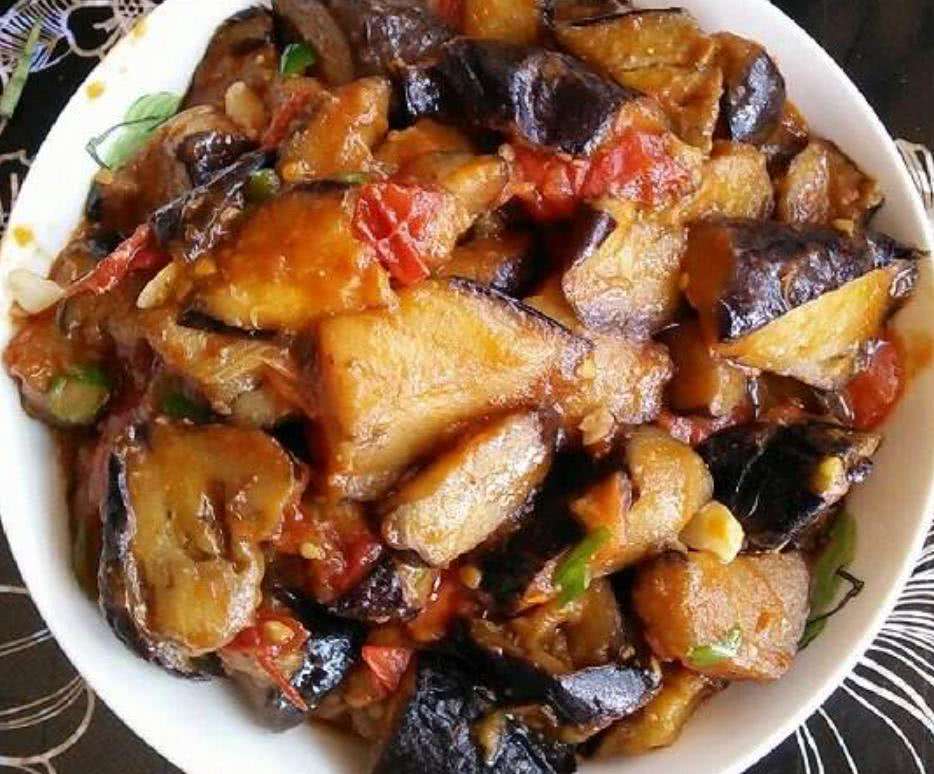 西红柿茄子炒蘑菇