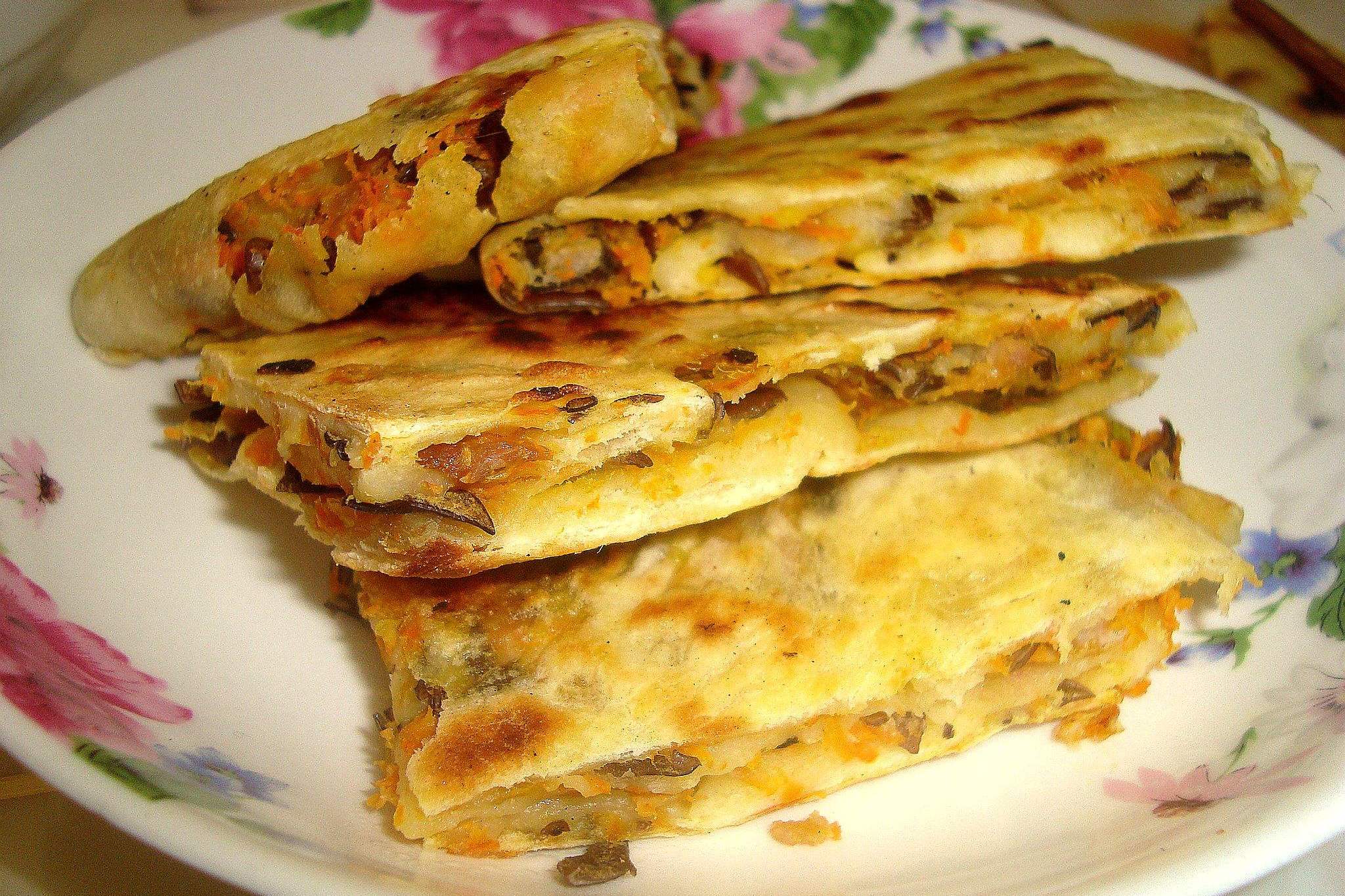 椒盐麻酱千层饼