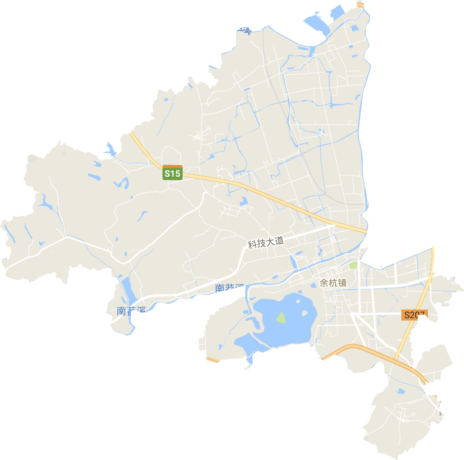 <p>余杭街道电子地图