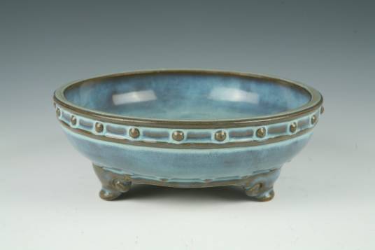 中国古美術 宋・鈞窯 紫紅釉 三足洗 壺 茶道具 古陶磁 骨董品 唐物 時代物 宋钧窑鼓钉三足洗（苏州博物馆藏品）_百度百科