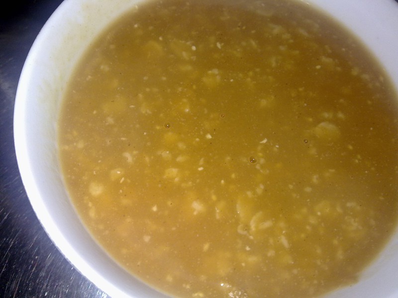 燕麦红糖豌豆糊