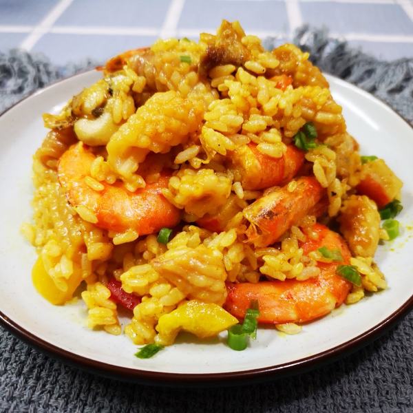 咖喱海鲜炒饭