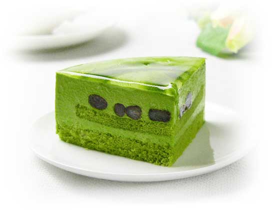 抹茶红豆慕斯