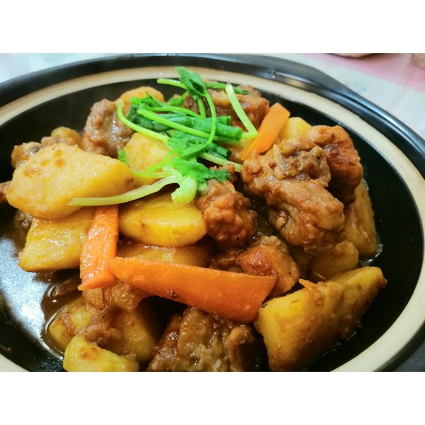 南瓜土豆炖排骨