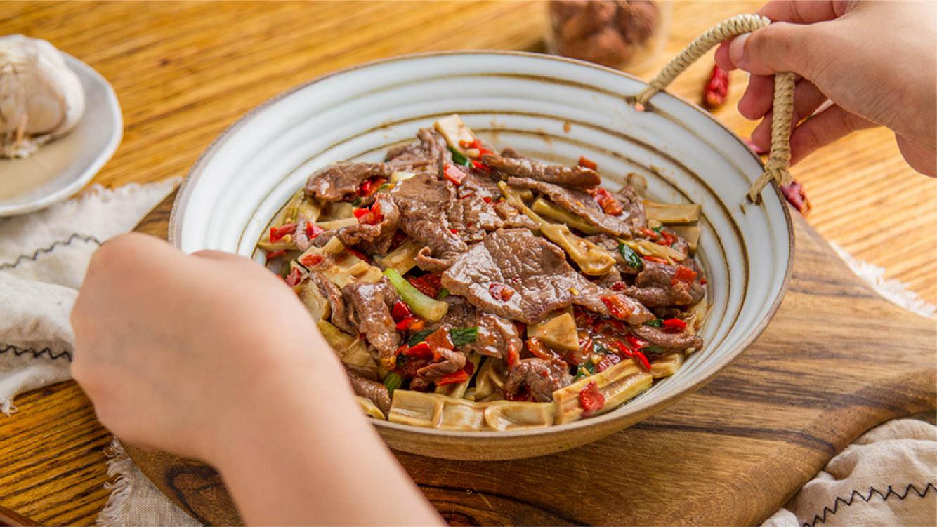 小羽私厨之笋干炒牛肉