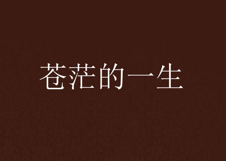 苍茫的一生