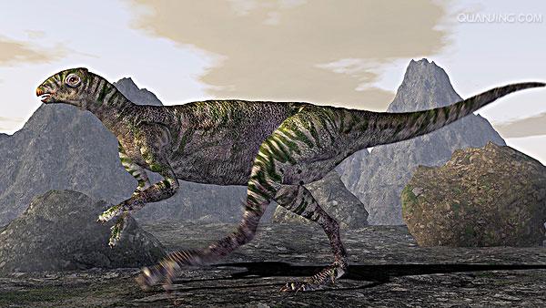 saurus)又名匹萨诺龙,皮萨龙或比辛奴龙,是二足的原始鸟臀目恐龙,生存
