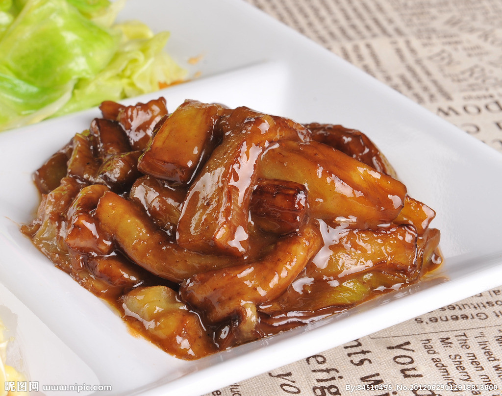  p>酱烧茄子是以茄子为主要食材制成的一种美食,制作简单,老少皆宜