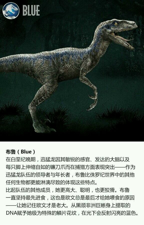 world)中登场的一只 a target="_blank" href="/item/迅猛龙/4443"