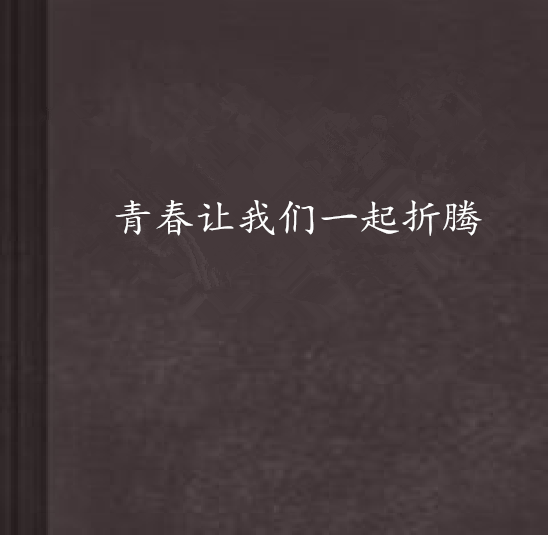 青春让我们一起折腾