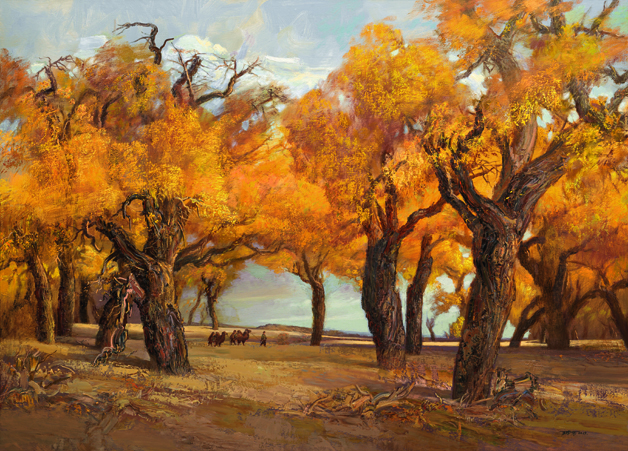  p>《胡杨神树 系列作品》是王志平创作的油画作品. /p>