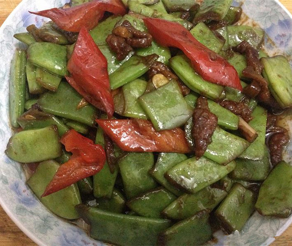 酱爆肉末四季豆