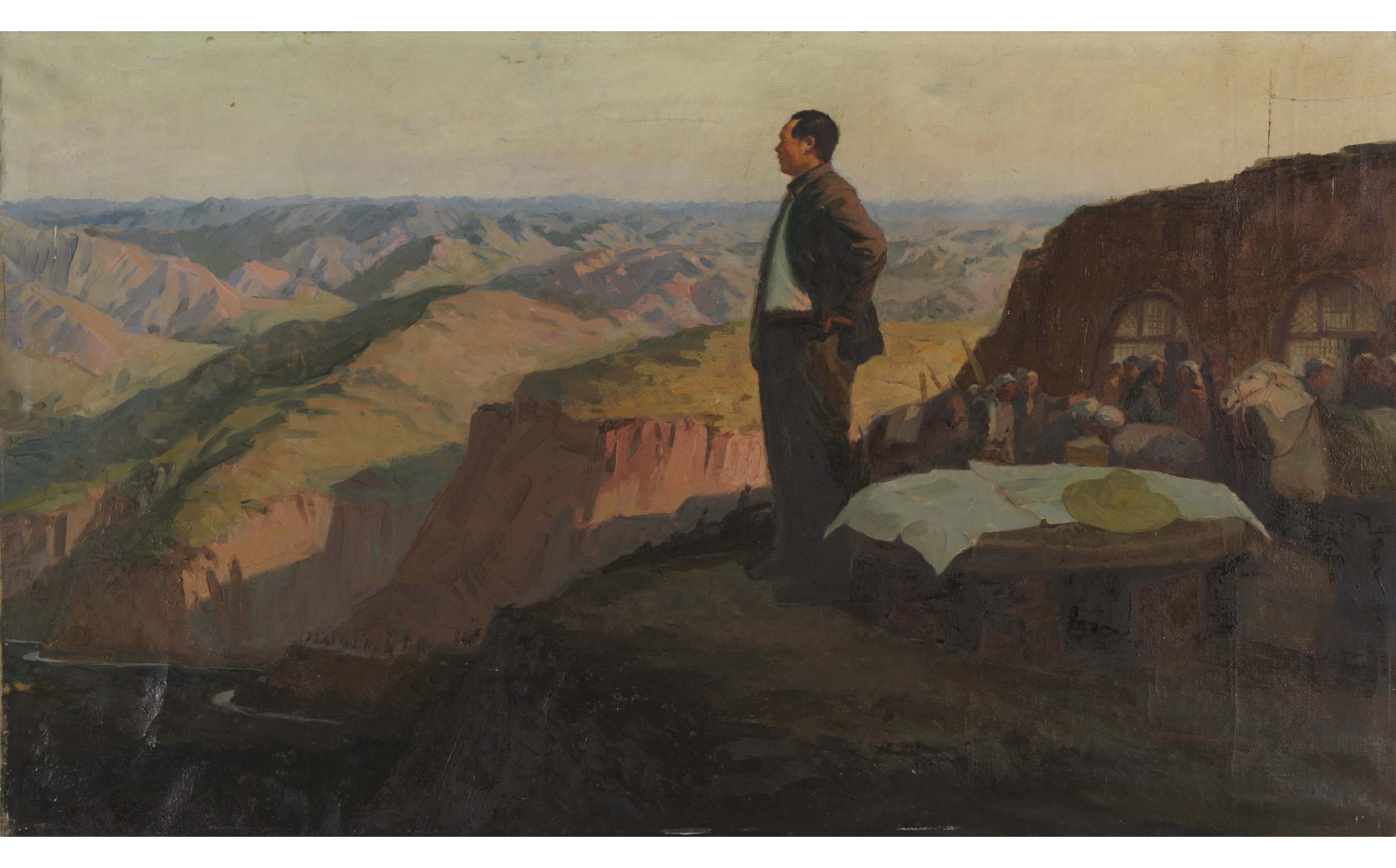  p data-id="syibaq4v0xks">《转战陕北》是王式廓创作的油画. /p>