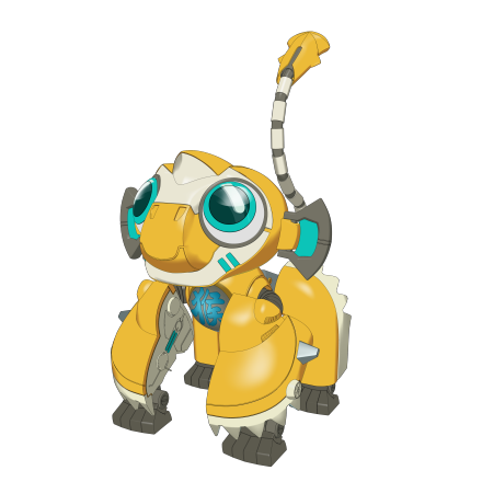 哈皮猴动画片《钢甲小龙侠》虚拟角色