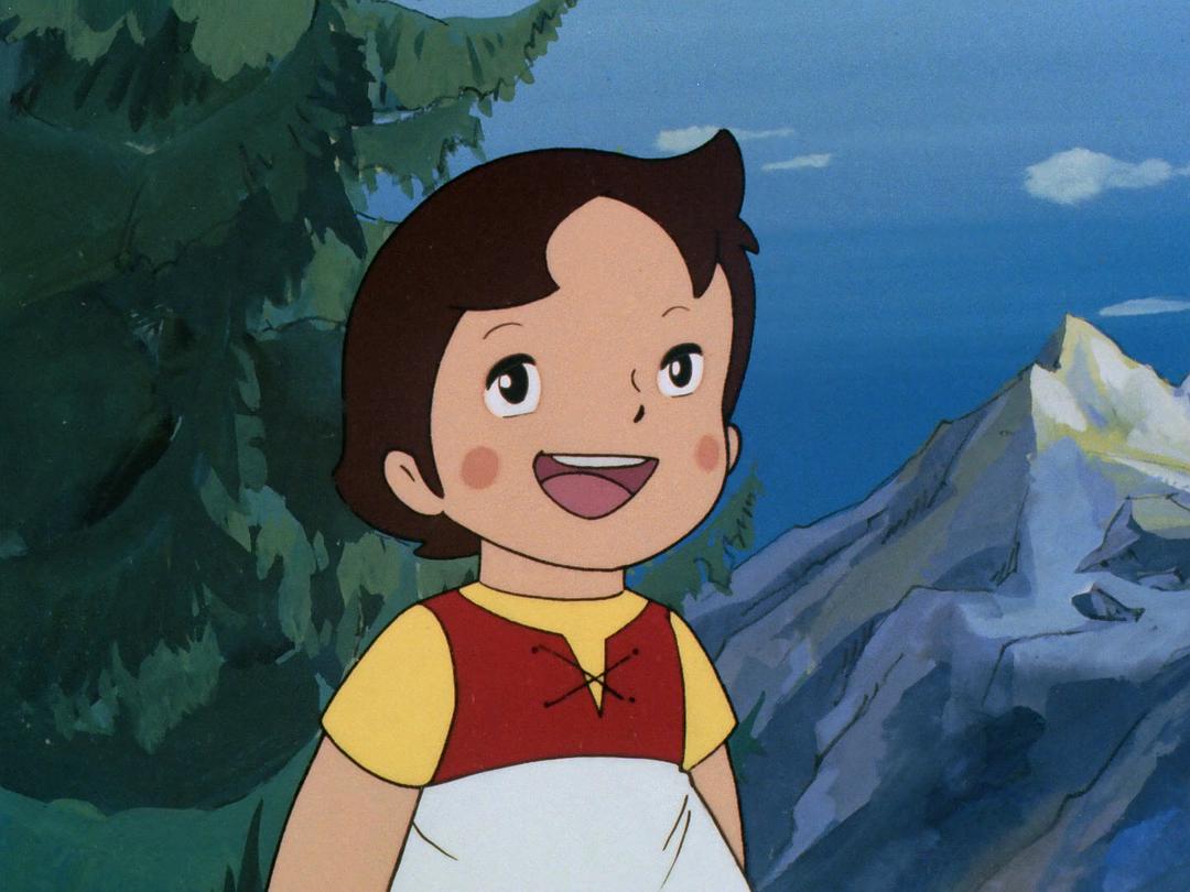 阿尔卑斯山上的少女