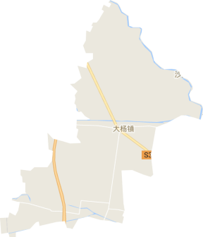 <p>大杨镇地形图