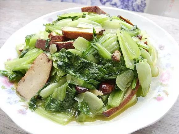 豆腐干炒油菜