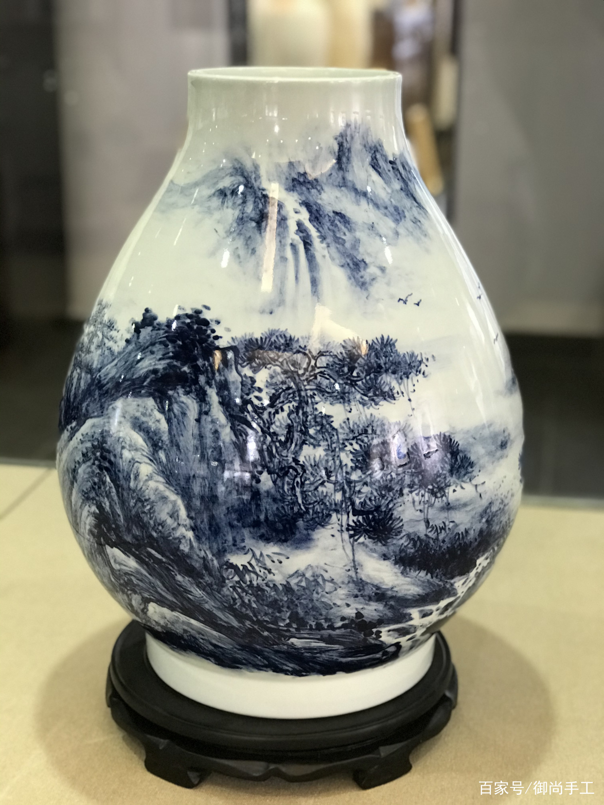 中華民国瓷器 款 青花瓶 中国 古美術