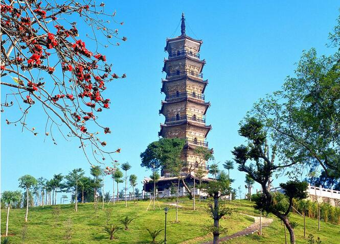 河源古塔龟峰塔