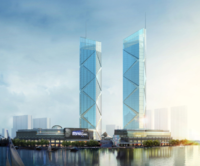  p>东吴·国际广场座落于湖州市老城区青铜路与飞凤大桥交界处,该项目