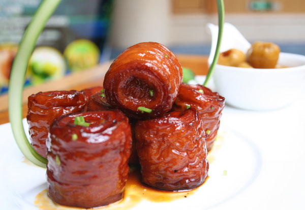 braised intestines in brown sauce