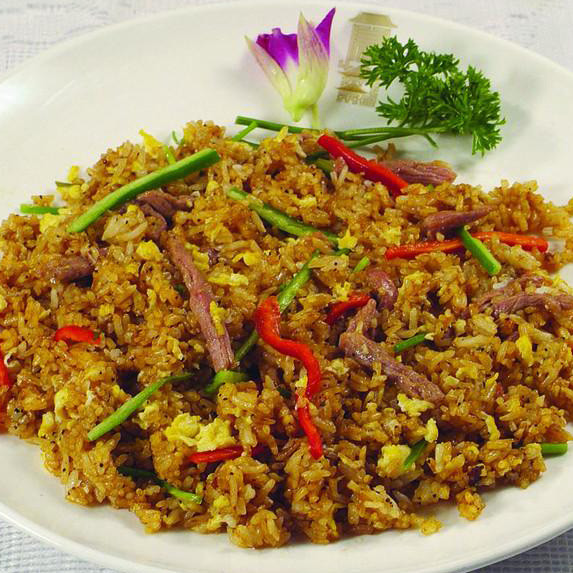 青椒肉丝蛋炒饭