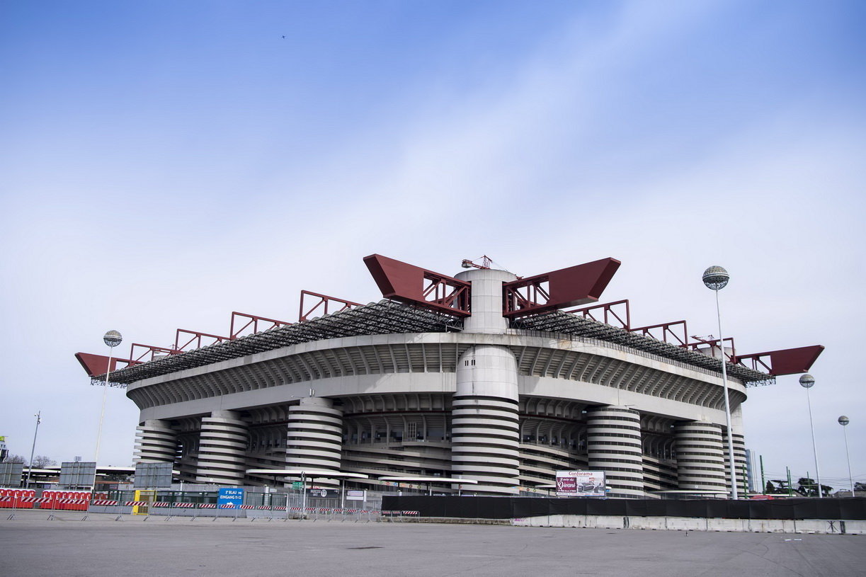  p>朱塞佩·梅阿查球场(stadio giuseppe meazza),又名圣西罗球场(san