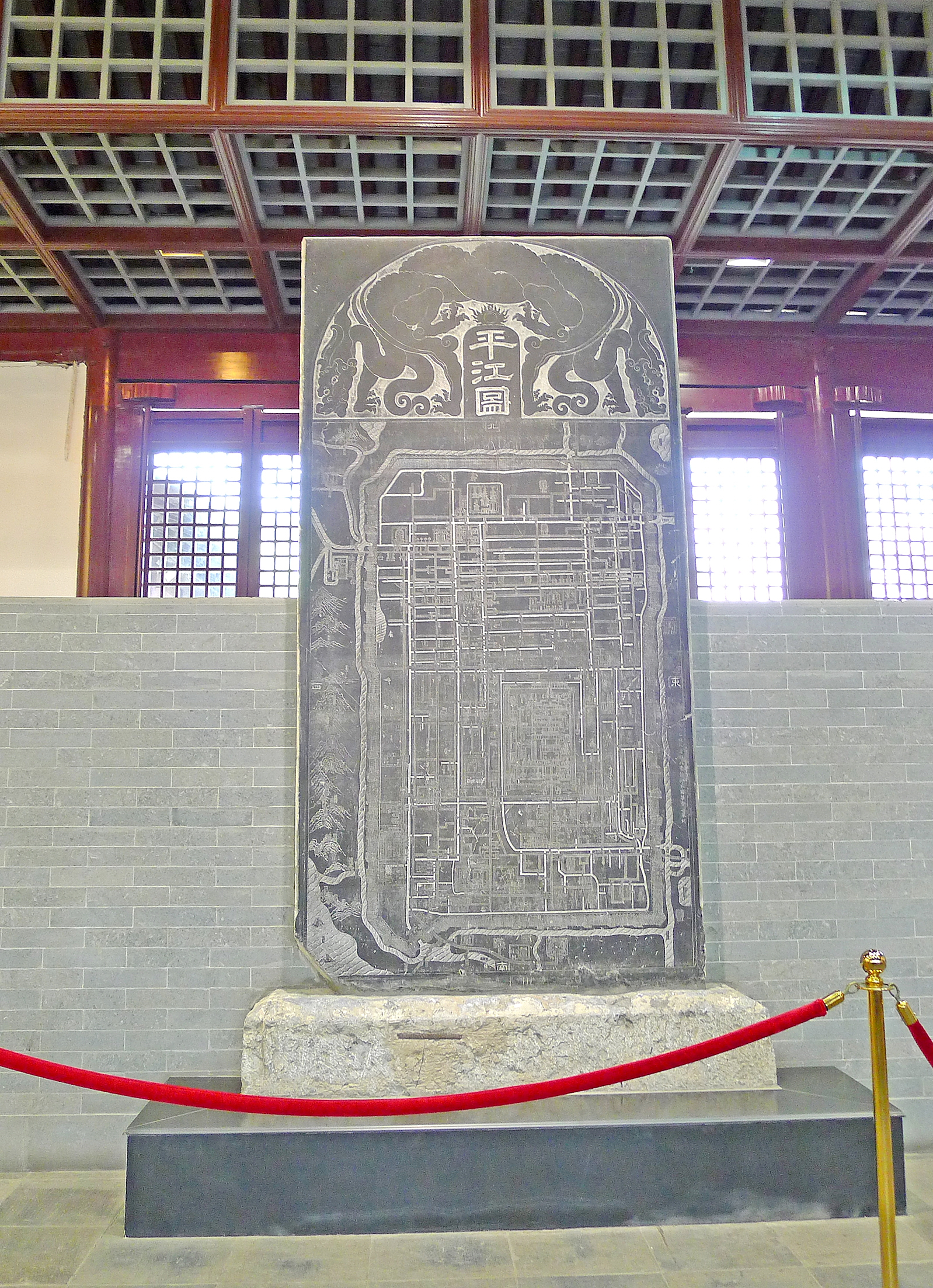 苏州碑刻博物馆 /a>内的"天文图","地理图","帝王绍运图"和"平江图"碑