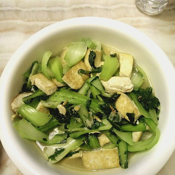 油菜炖豆腐