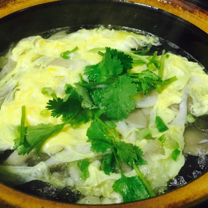 青菜平菇蛋汤