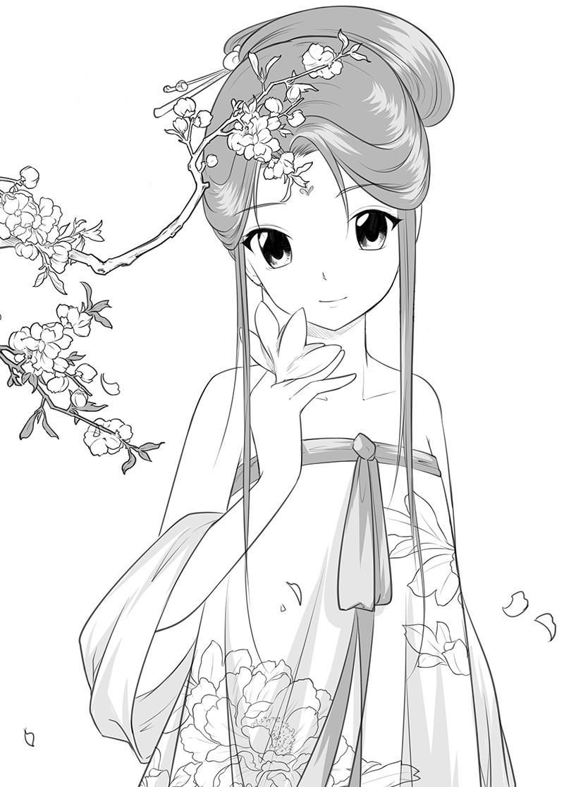 超级漫画素描技法经典360例:华美古风篇